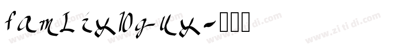 famliy guy字体转换